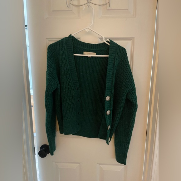 Green Loft Cardigan (M) - Picture 1 of 3